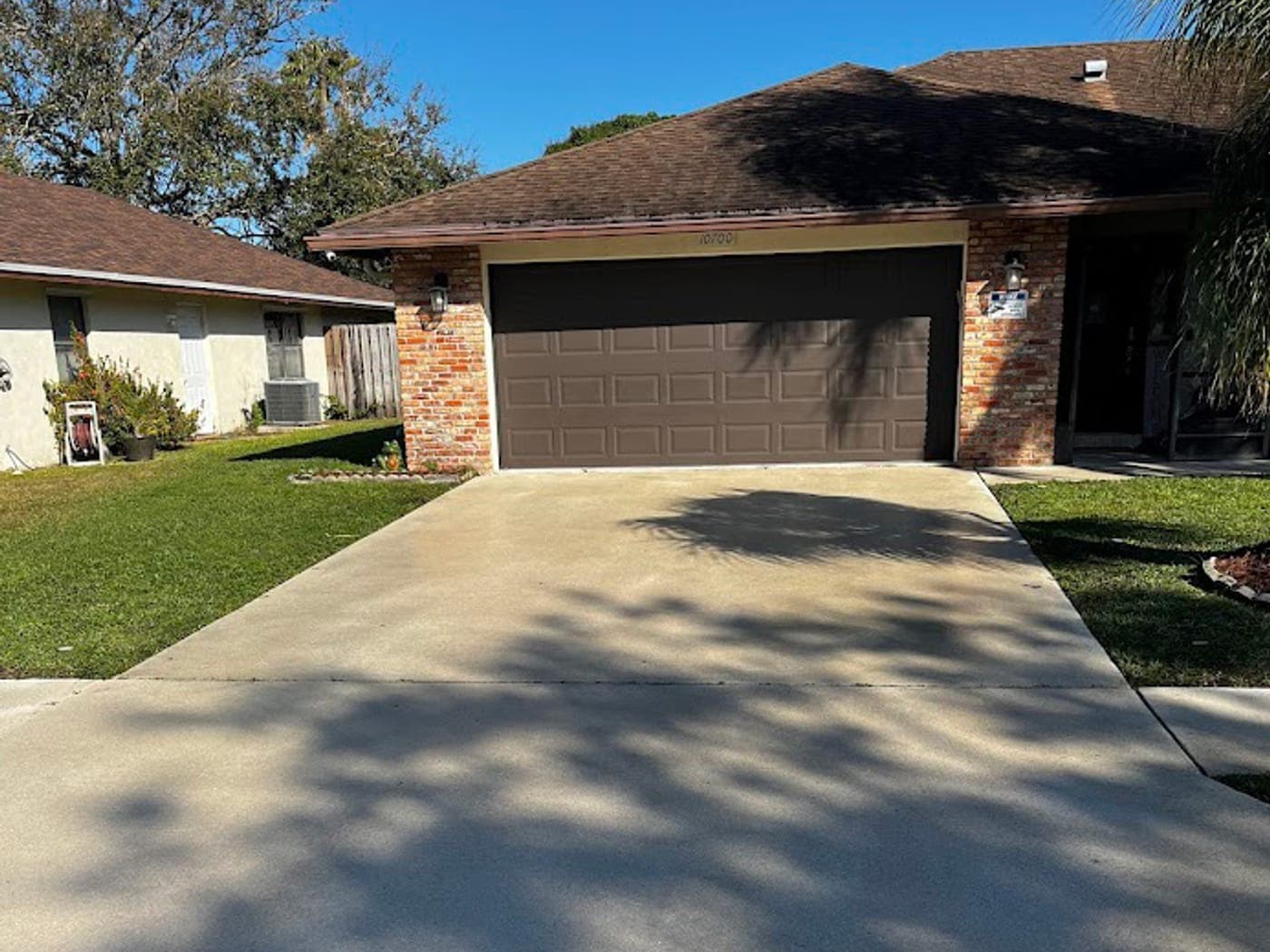 Driveway, restored